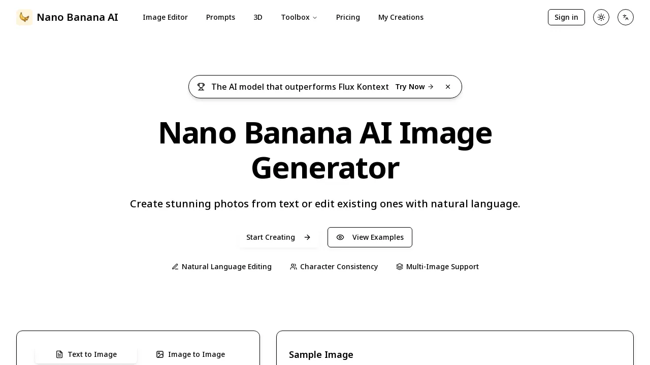 Nano Banana AI — AI Image Generator & Editor
