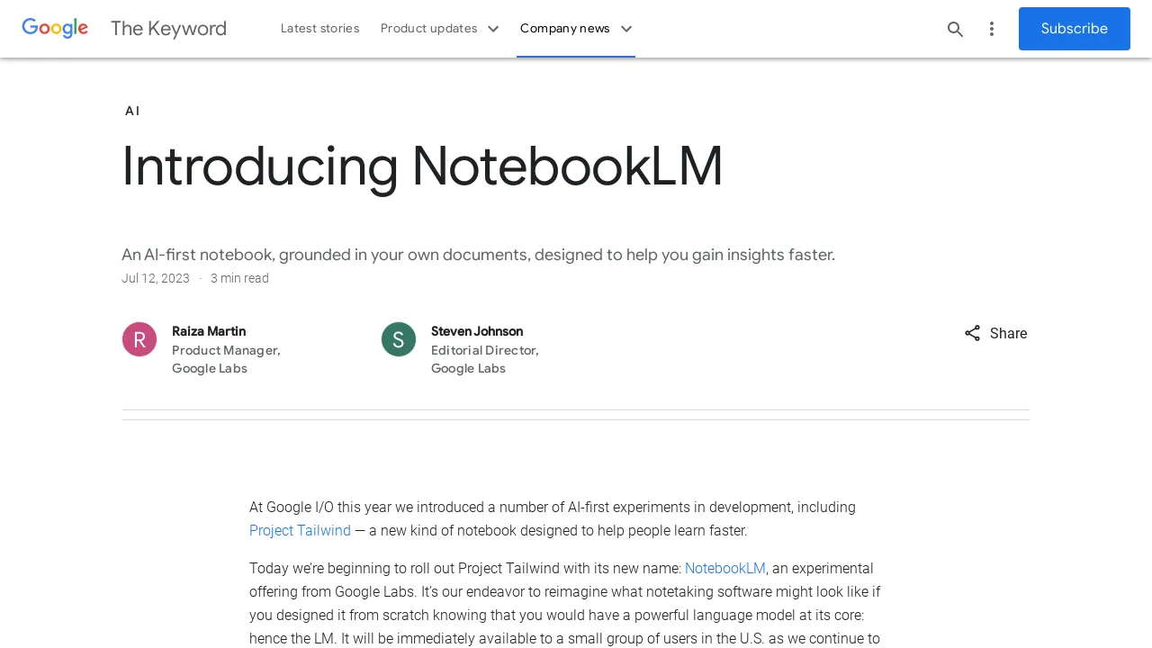 NotebookLM screenshot