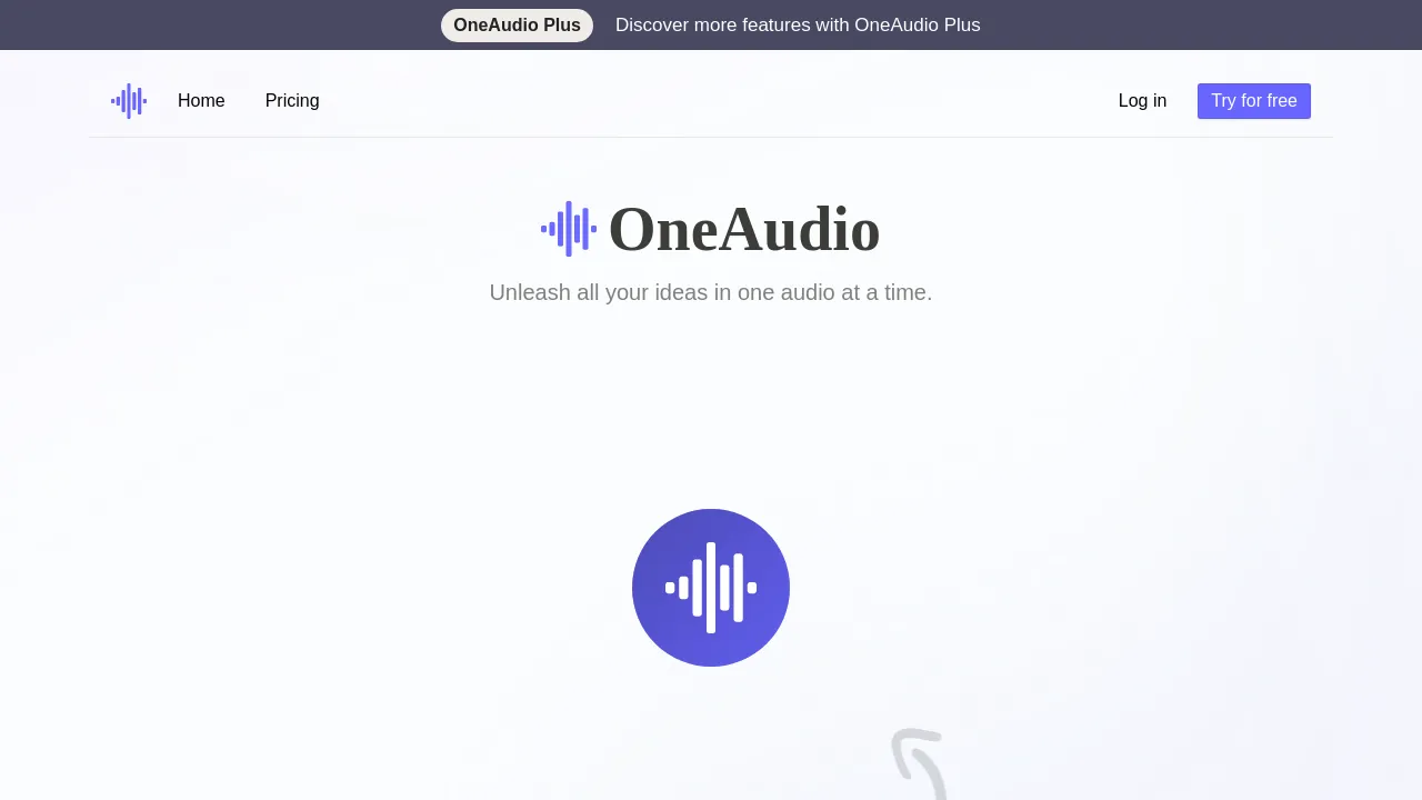 OneAudio AI screenshot