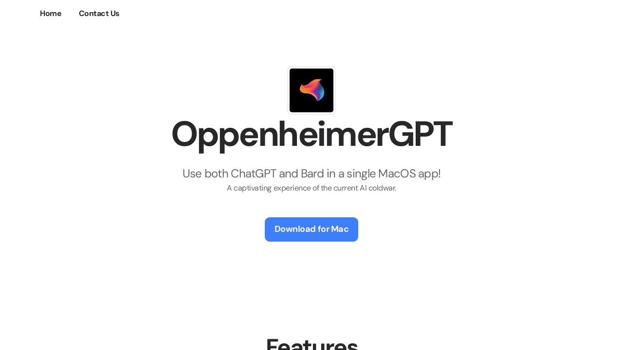 OppenheimerGPT screenshot