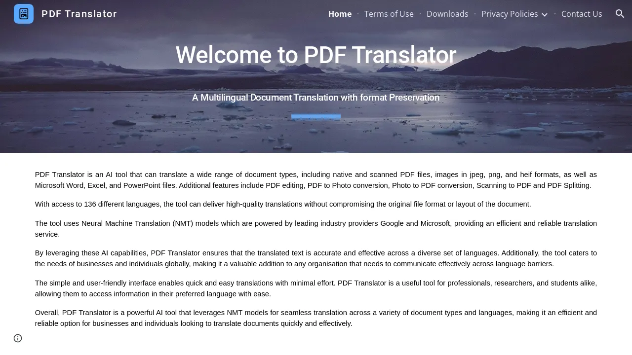 PDF Translator screenshot