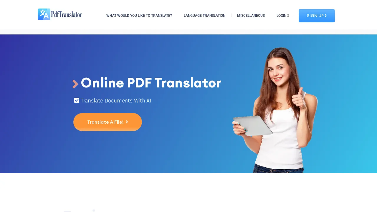 PDFT.AI: AI Document Translator