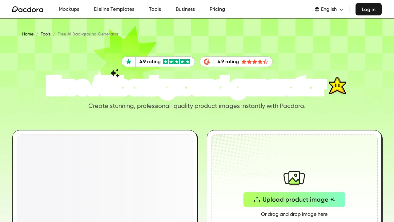 Pacdora AI Background Generator