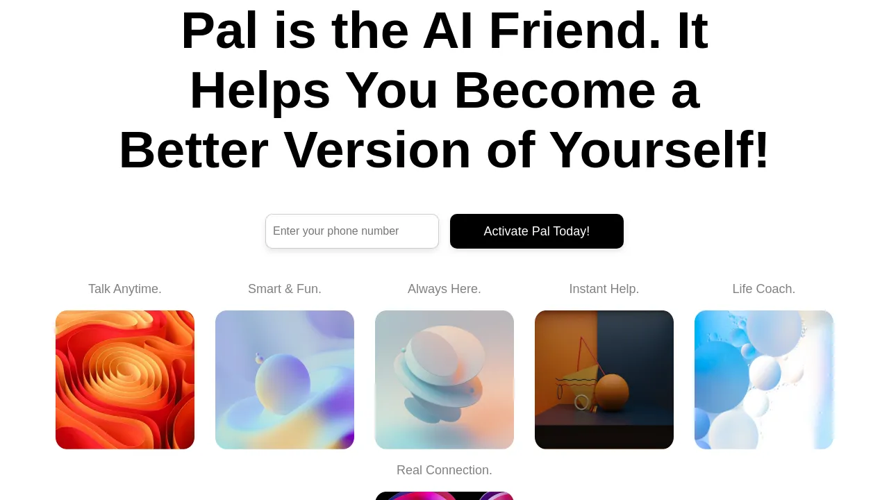 Pal AI therapist screenshot