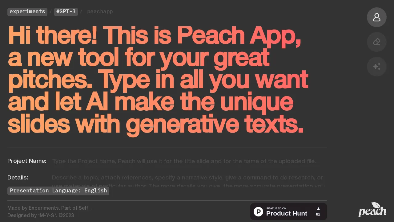 Peach App screenshot