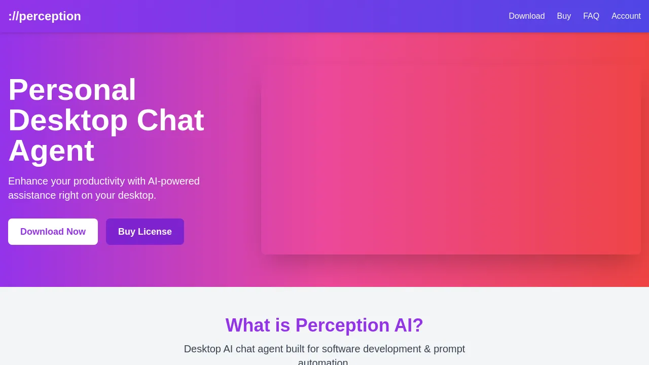 Perception AI screenshot