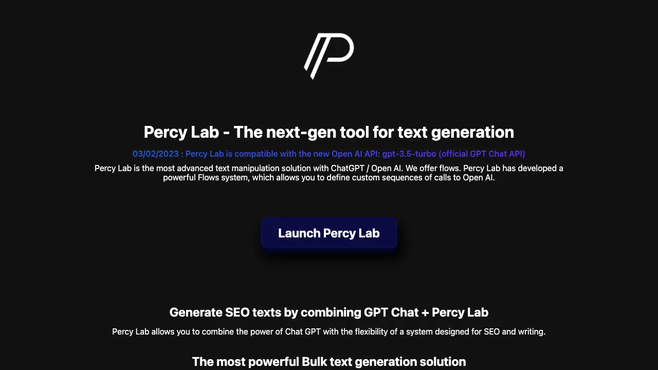 Percy Lab screenshot