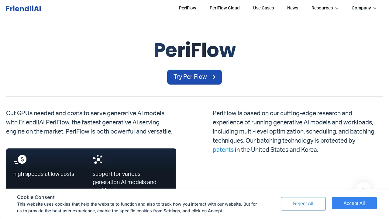 PeriFlow screenshot