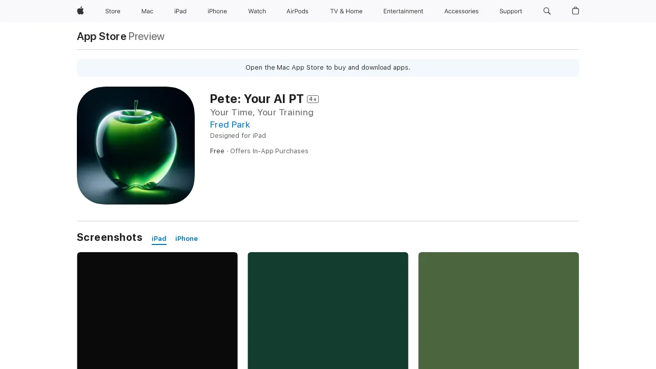 Pete: Your AI PT screenshot