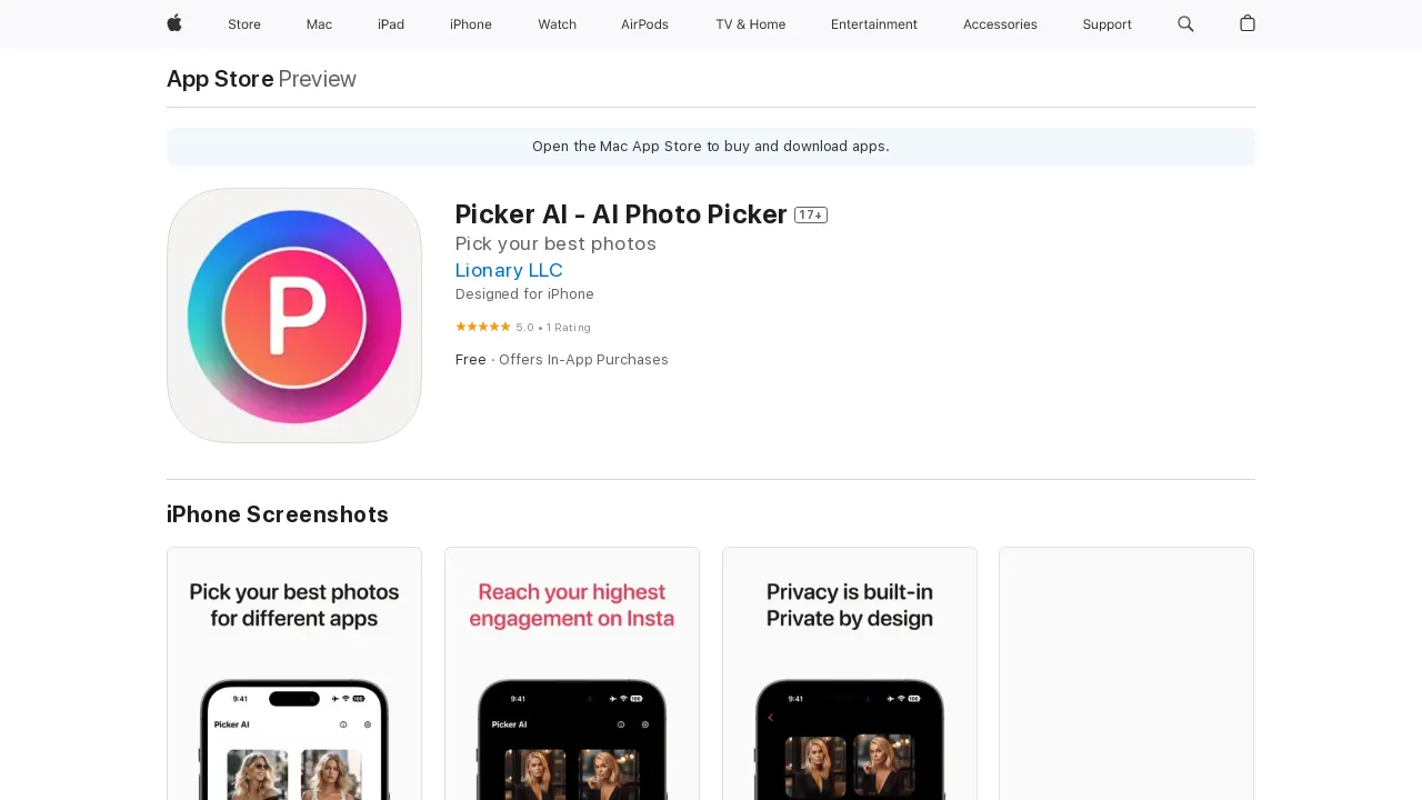 Picker AI screenshot