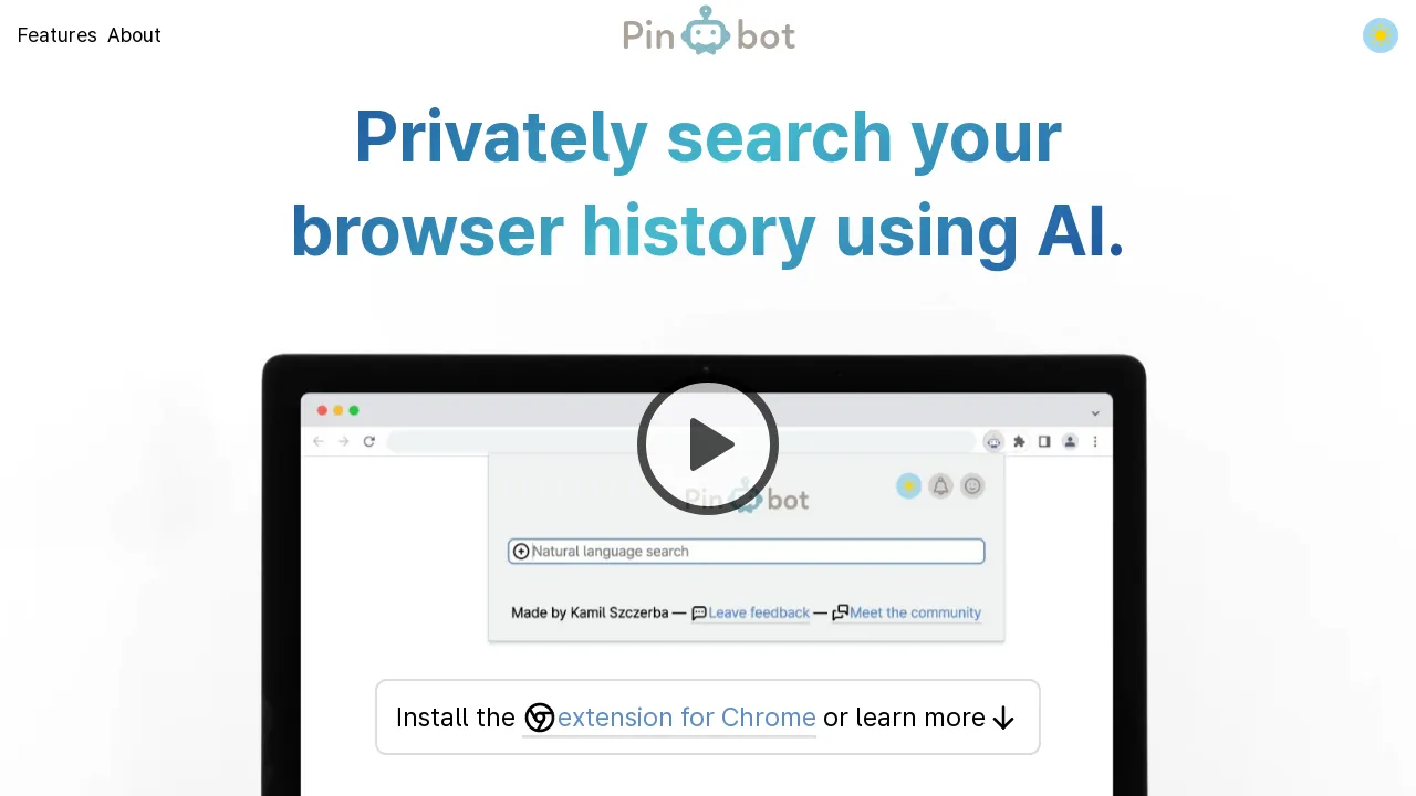 Pinbot screenshot