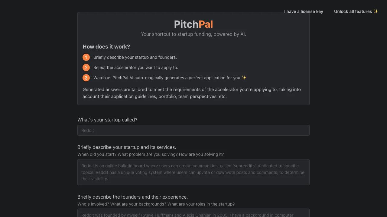 PitchPal screenshot