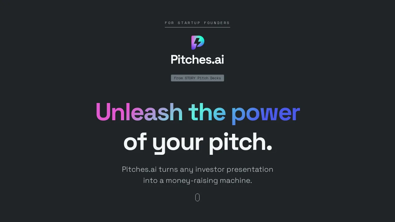 Pitches.ai screenshot