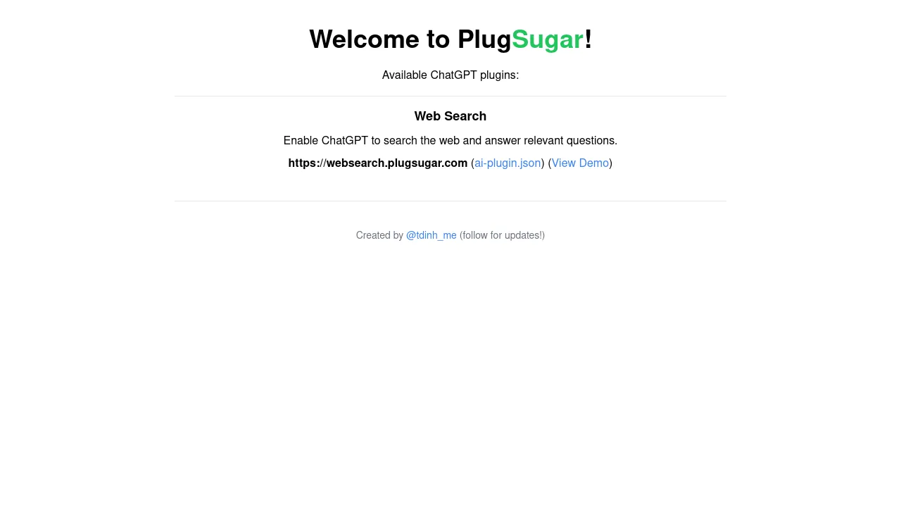 PlugSugar screenshot
