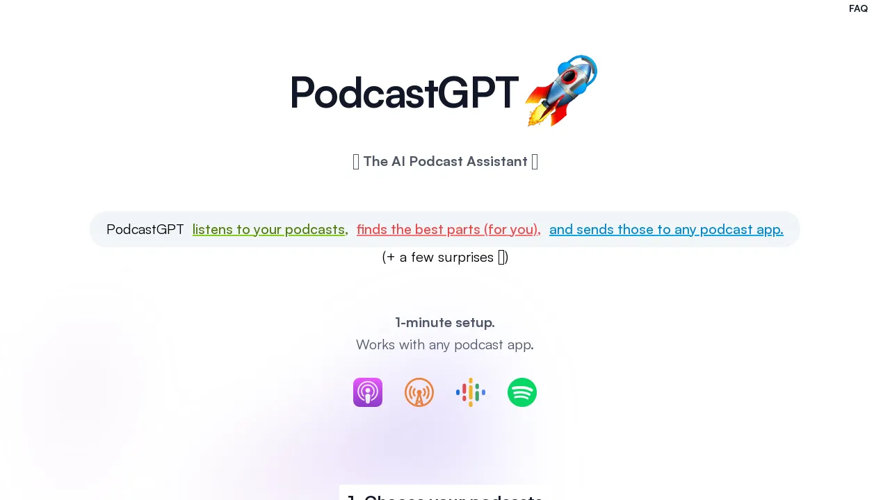 PodcastGPT screenshot