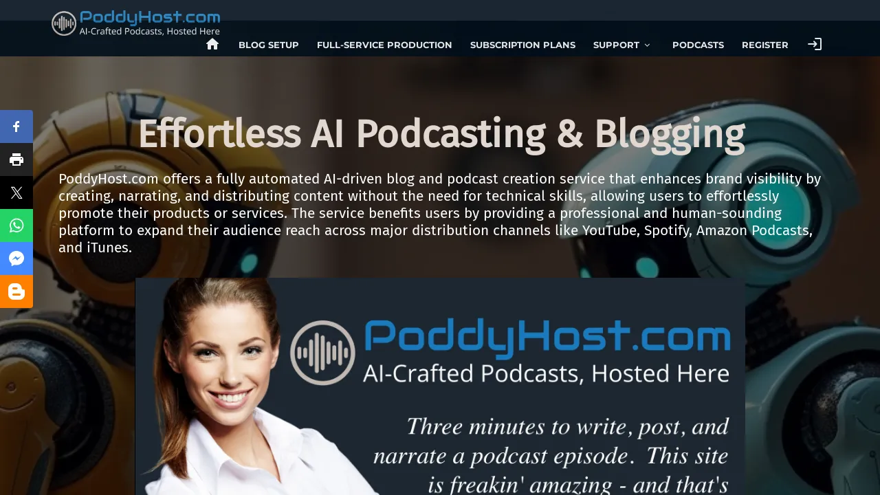 PoddyHost.com screenshot