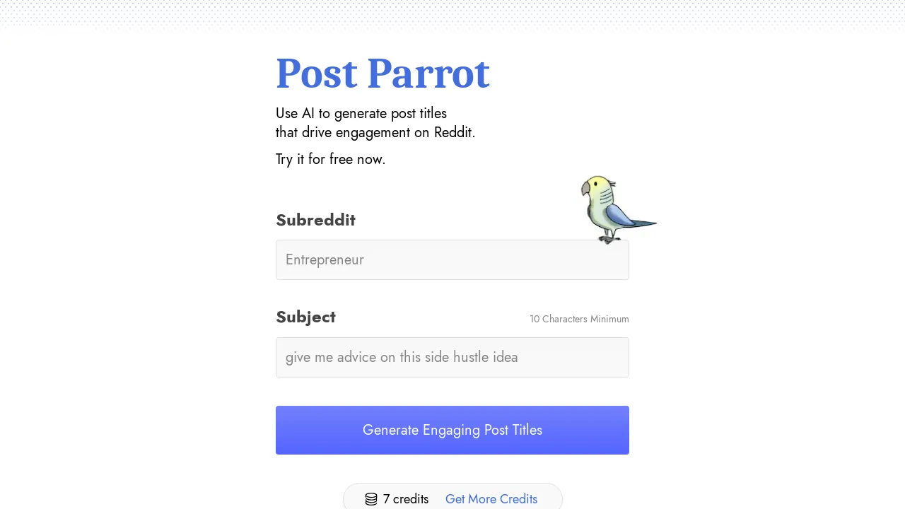 Post Parrot screenshot