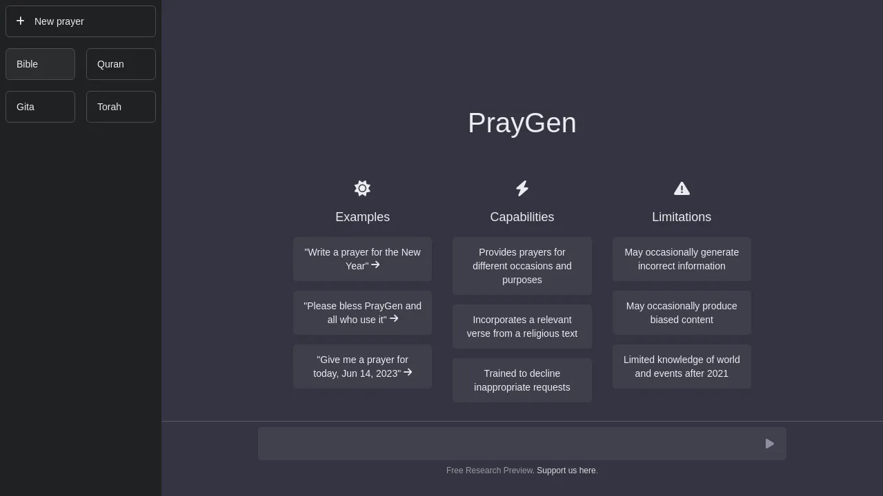 PrayGen screenshot