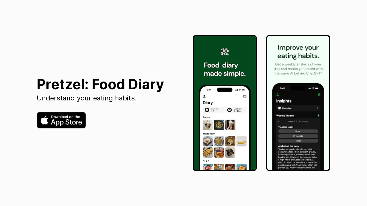 Pretzel: Food Diary screenshot