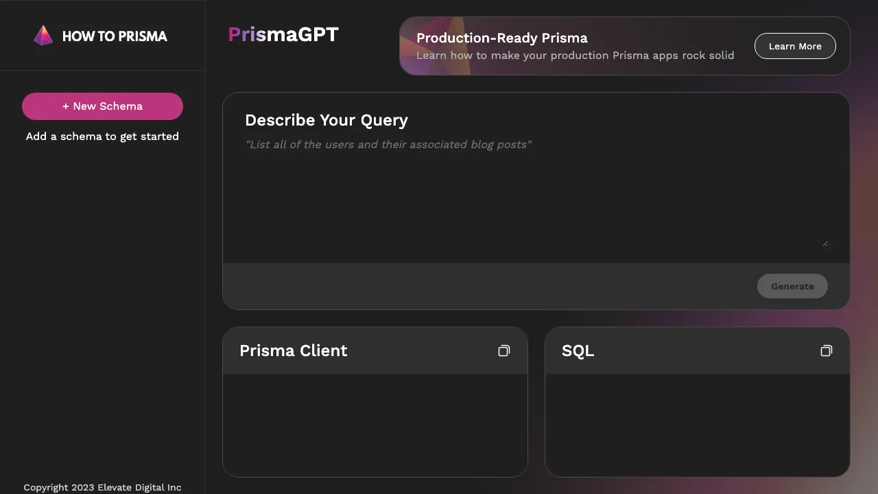 PrismaGPT screenshot