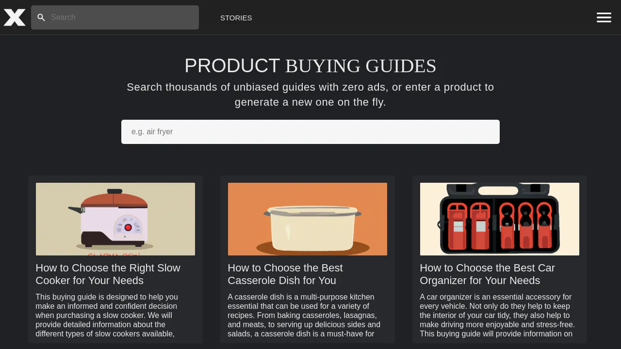 Product Buying Guides
