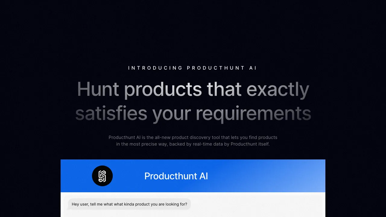 Producthunt AI screenshot