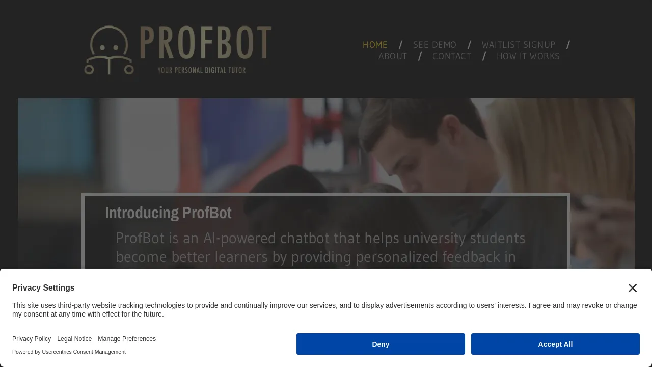 ProfBot screenshot