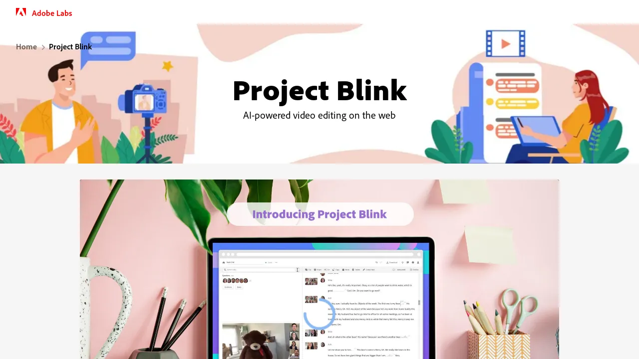 Project Blink screenshot