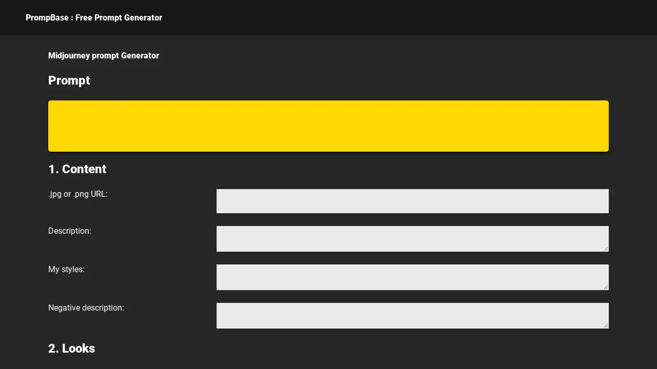 PrompBase screenshot