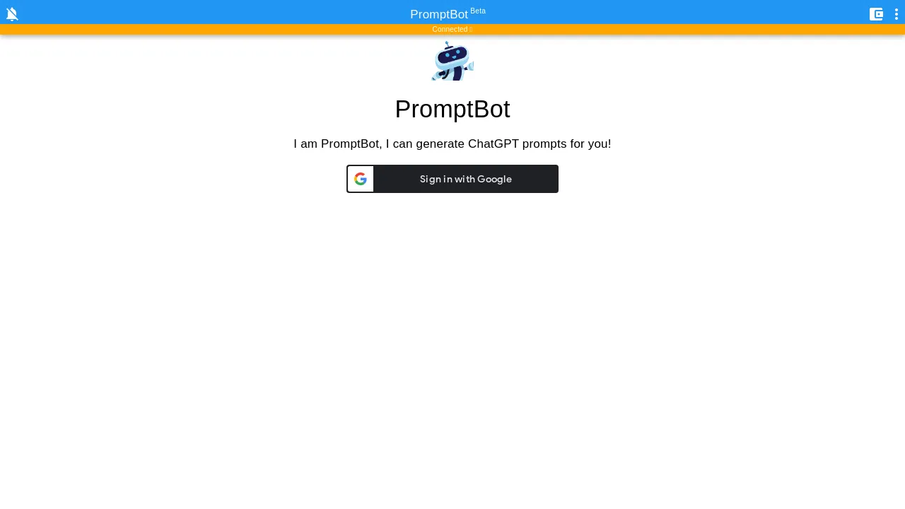 PromptBot screenshot