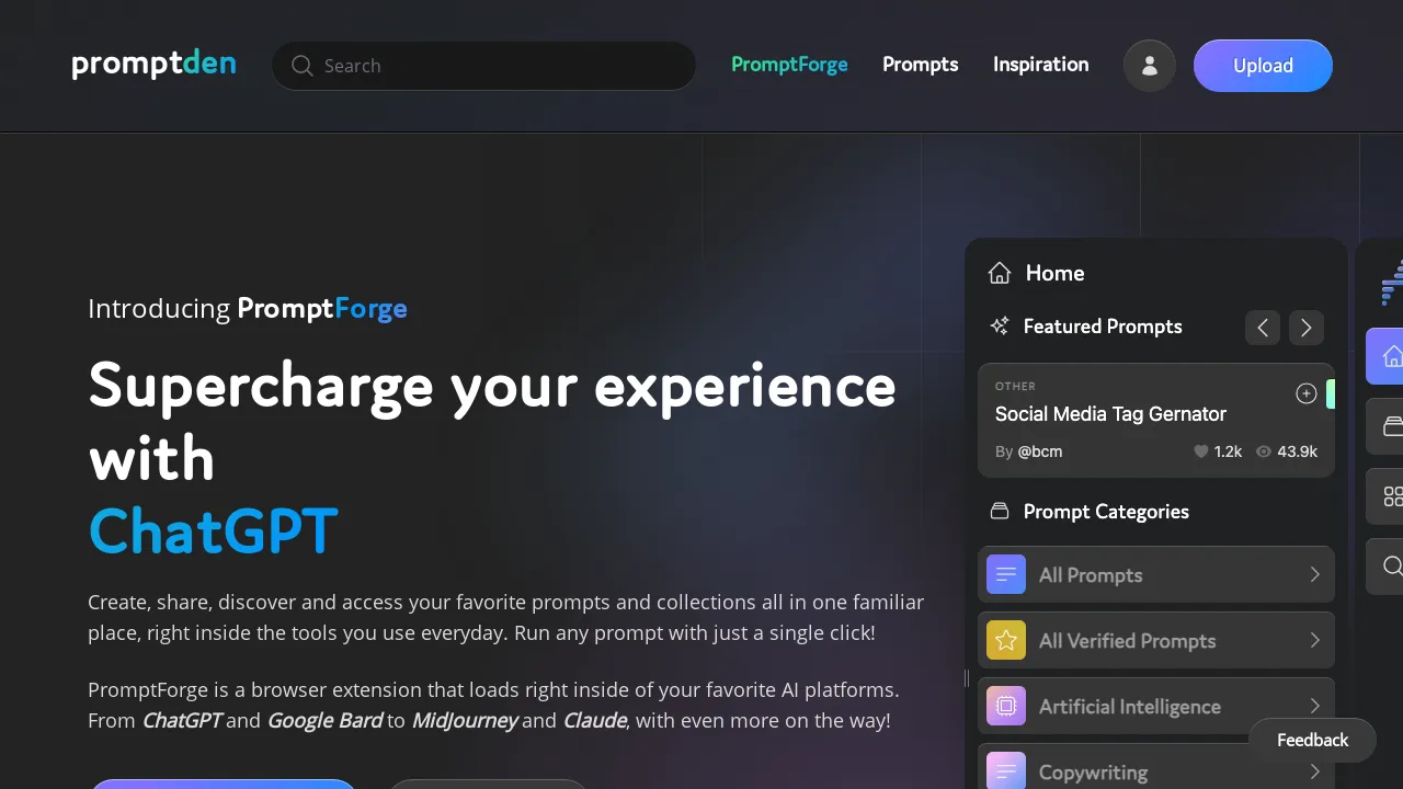 PromptForge screenshot