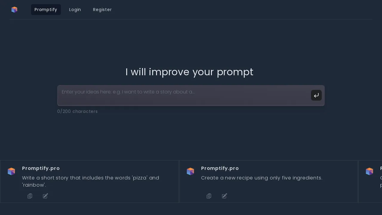 Promptify screenshot