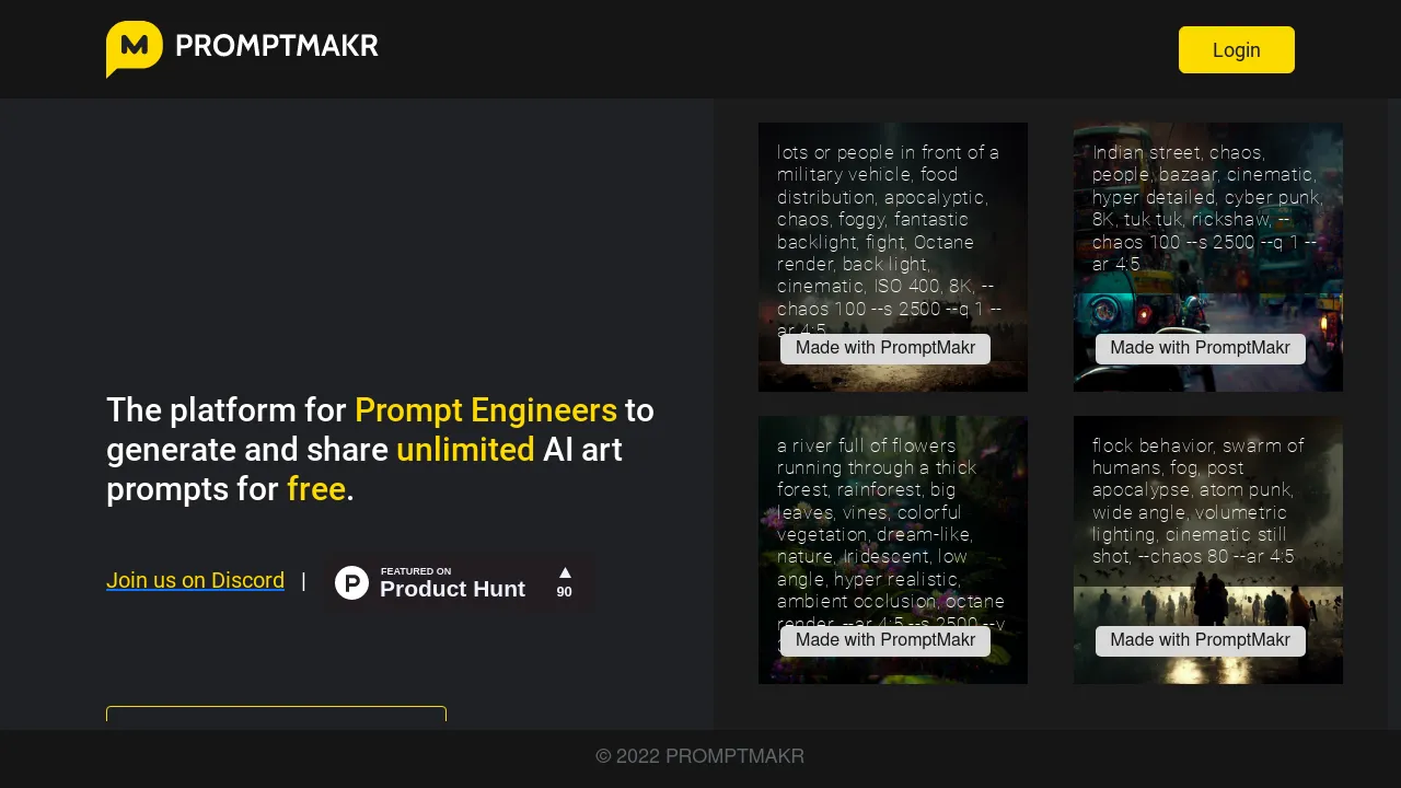 Promptmakr screenshot