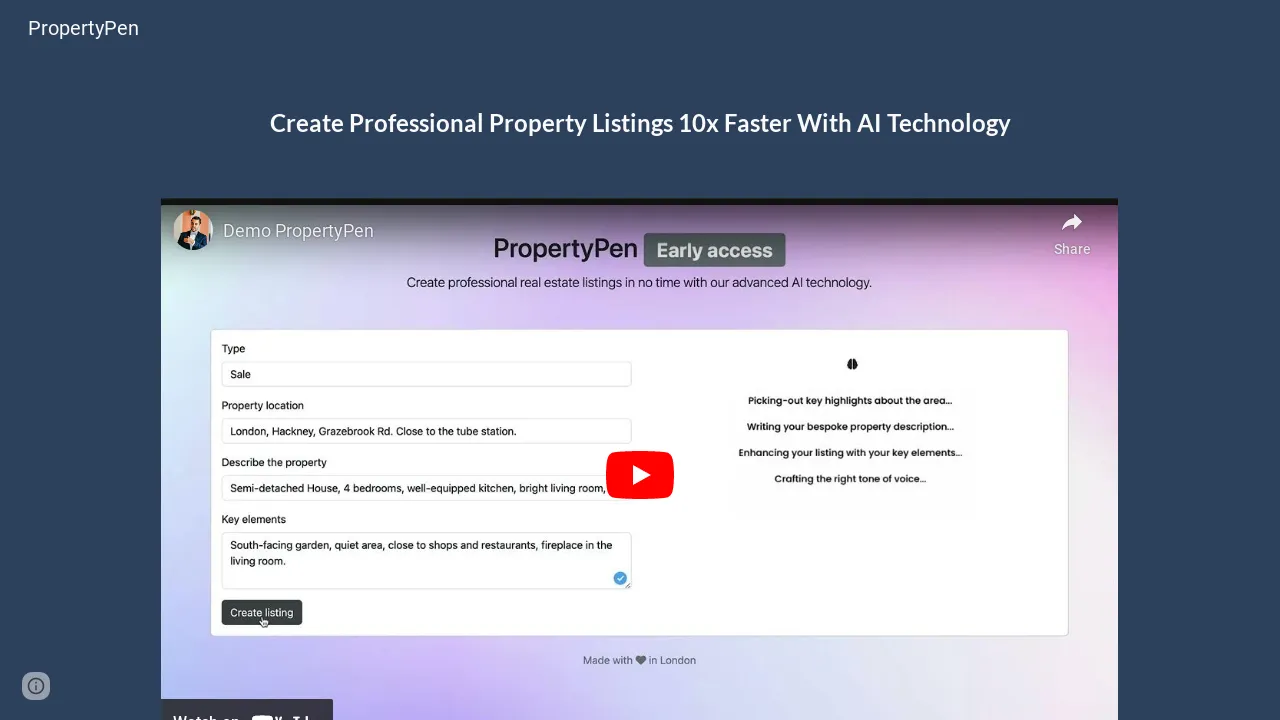 PropertyPen screenshot
