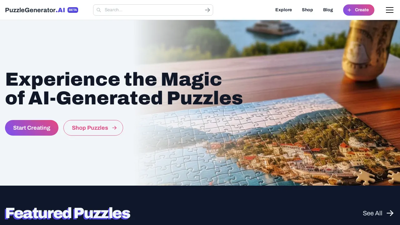 Puzzle generator screenshot