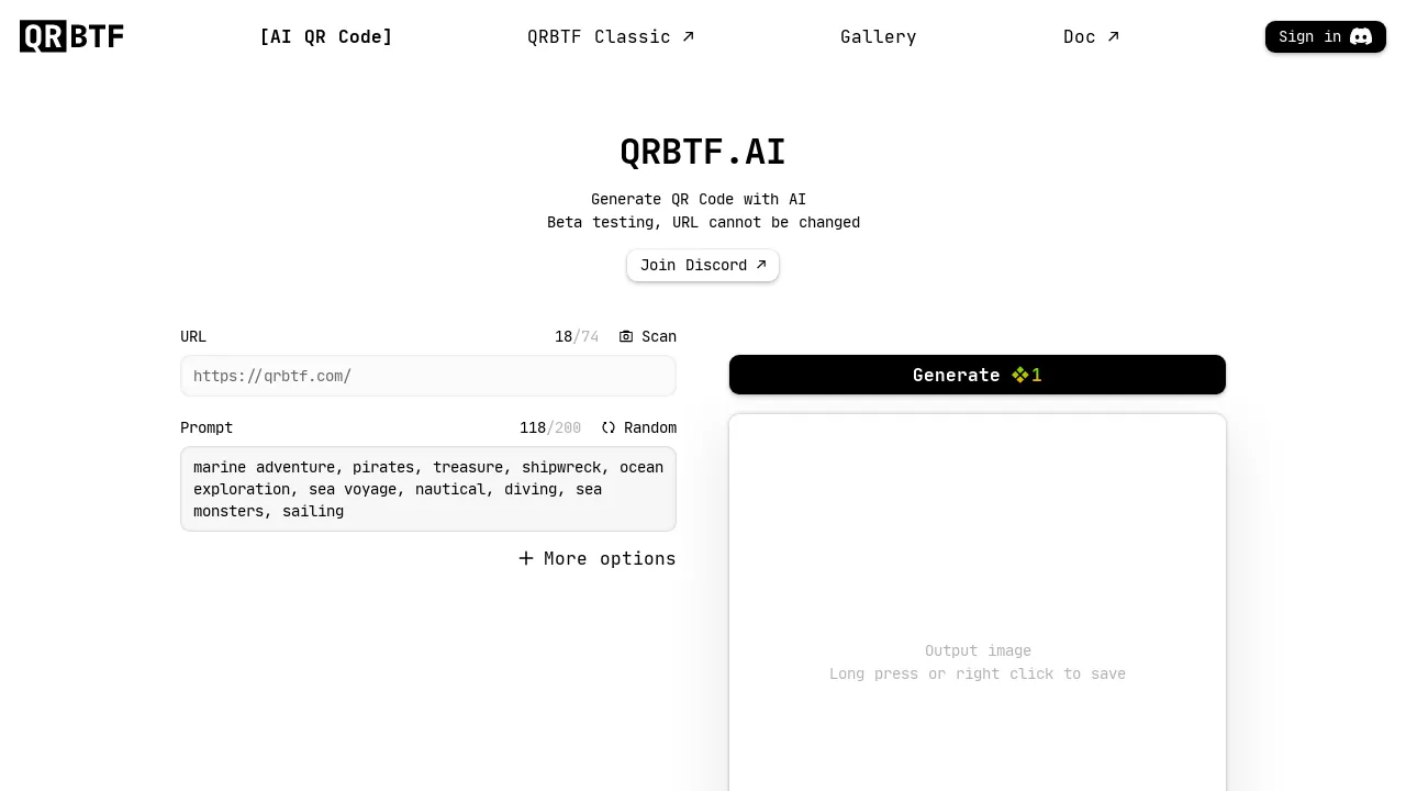 QRBTF screenshot