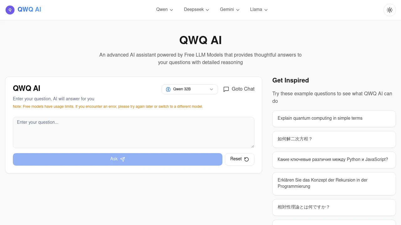 QWQ AI
