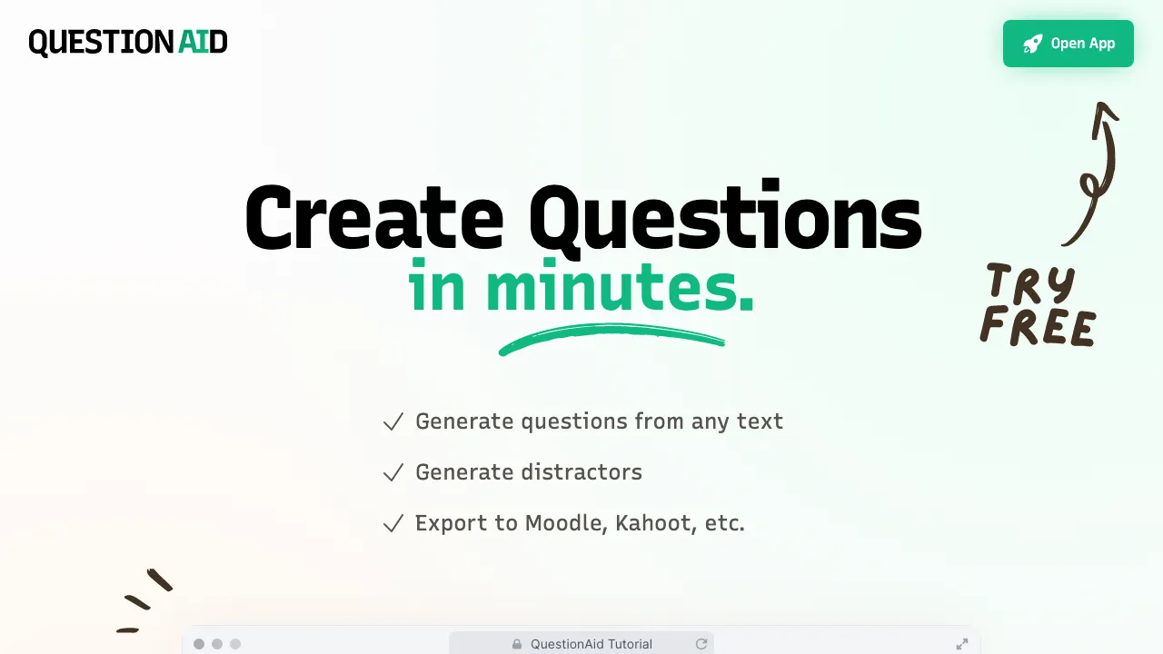 QuestionAid screenshot