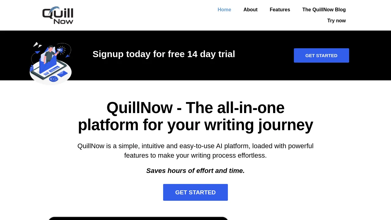Quillnow screenshot