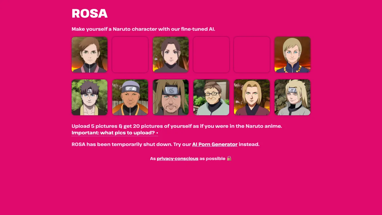 ROSA screenshot