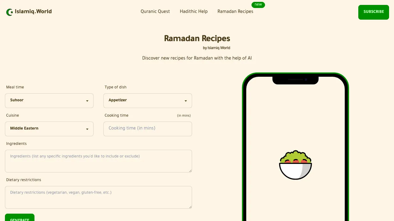 Ramadan Recipes screenshot