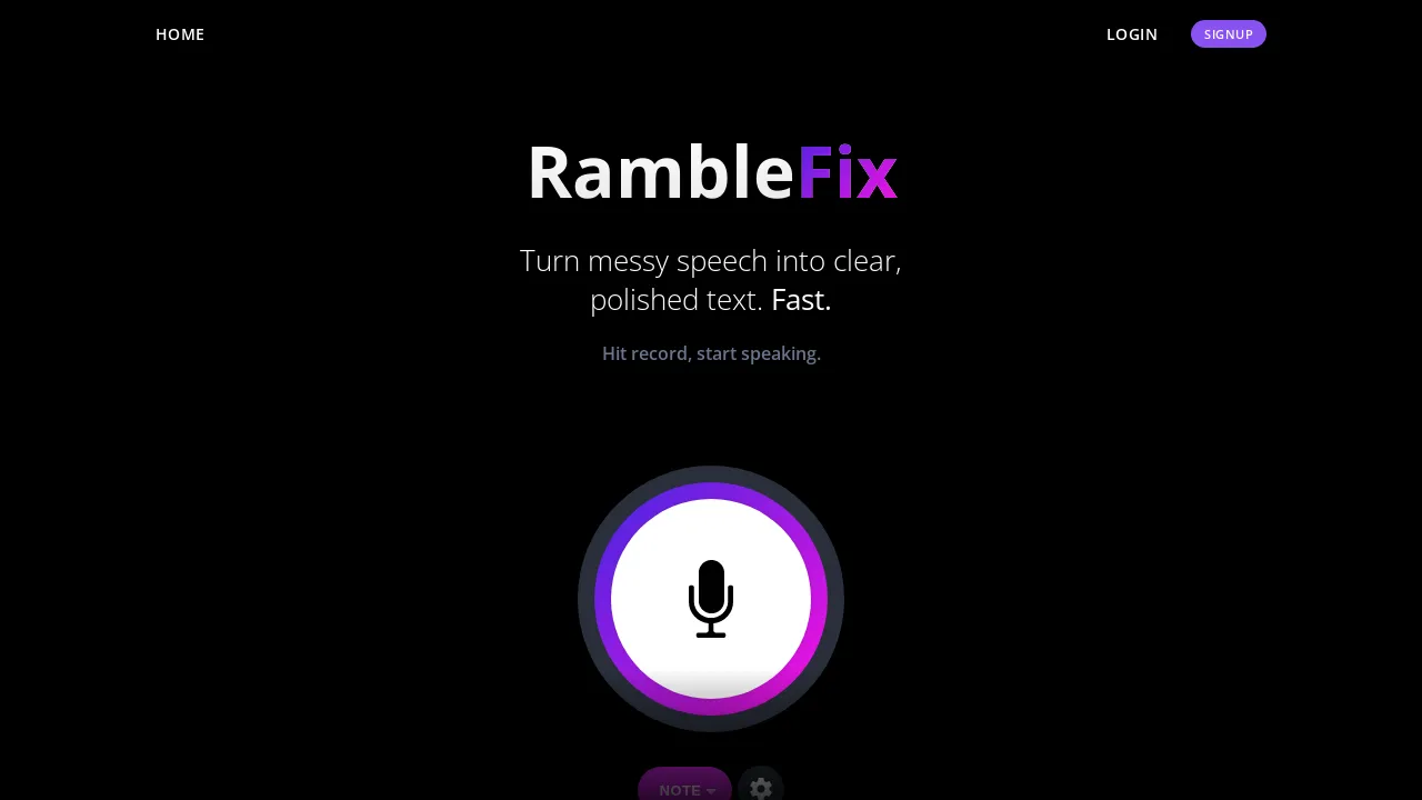 Ramblefix screenshot