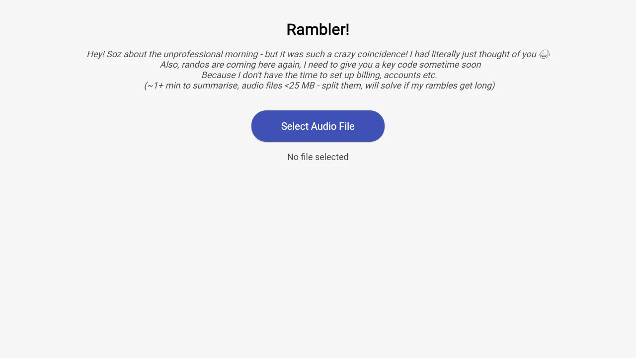 Rambler screenshot