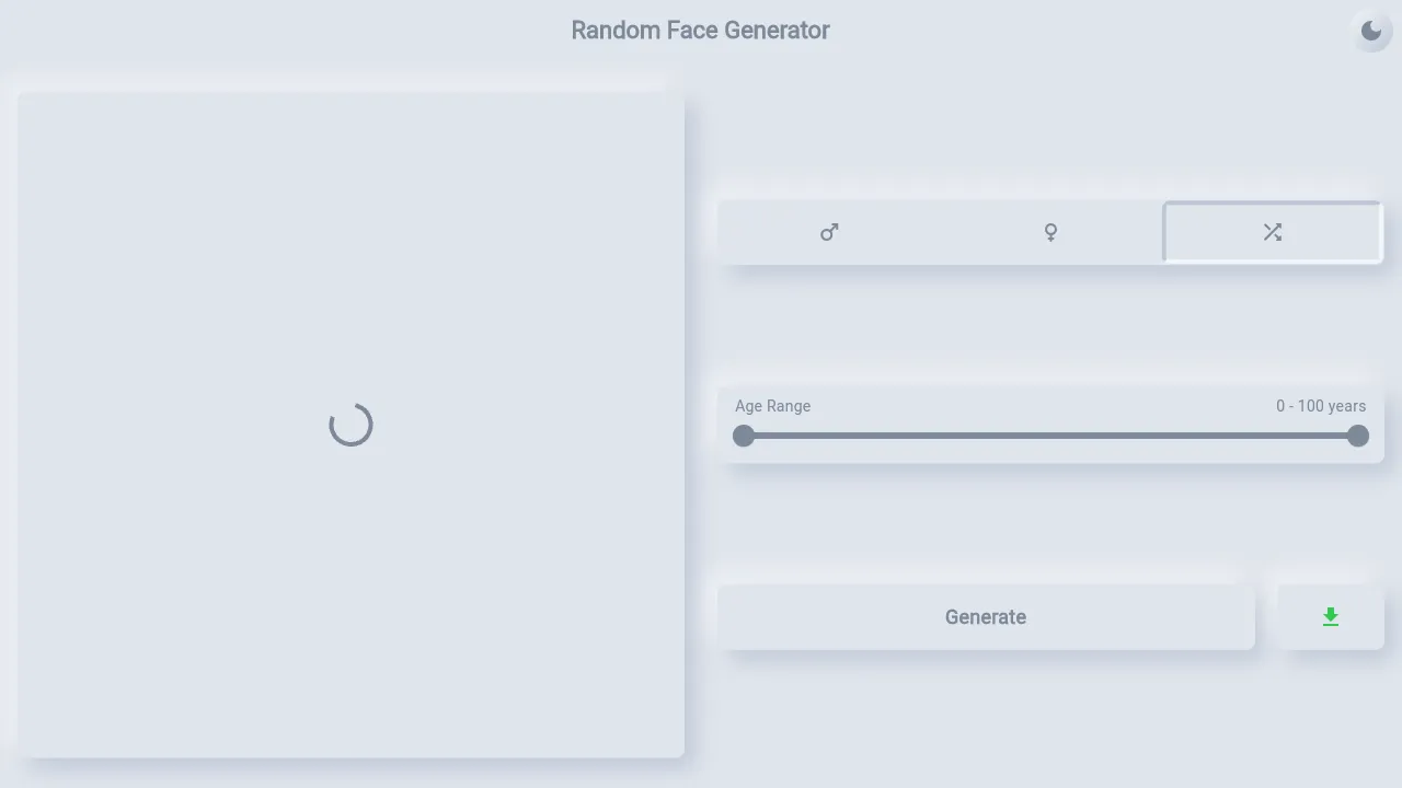 Random Face Generator screenshot
