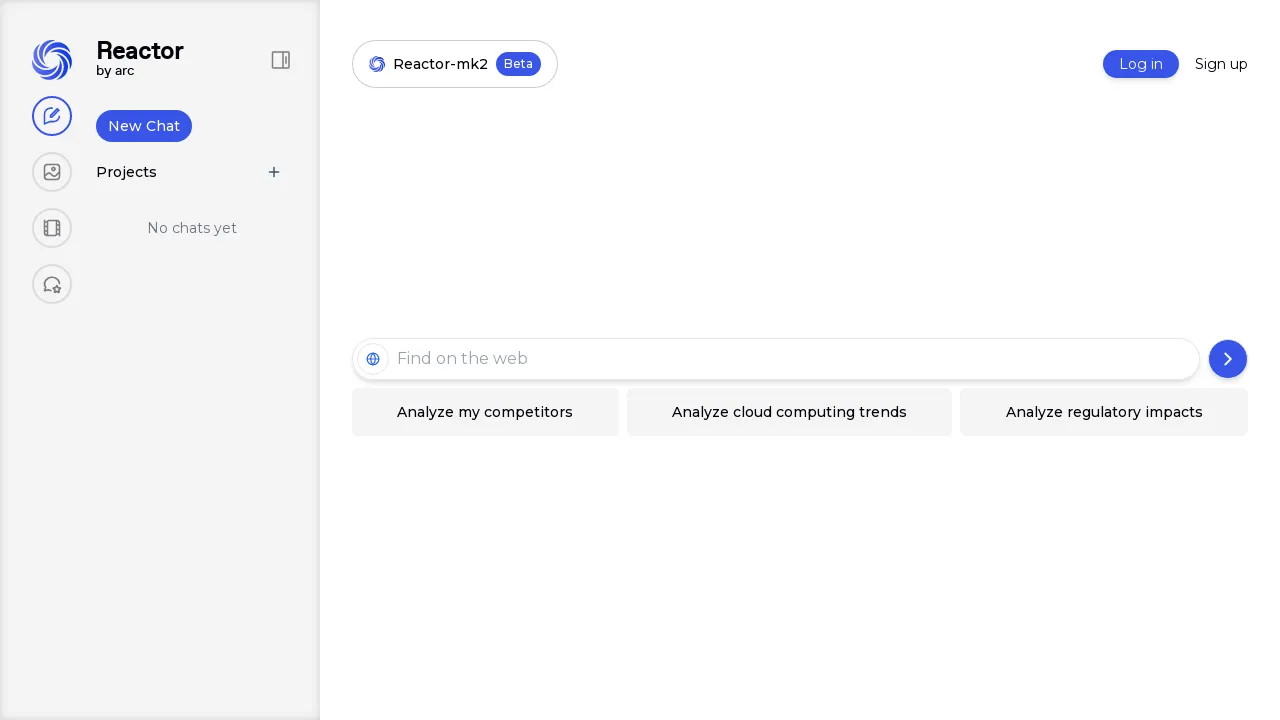 Reactor by ARC – AI-Powered Interactive Research and Chat Assistant