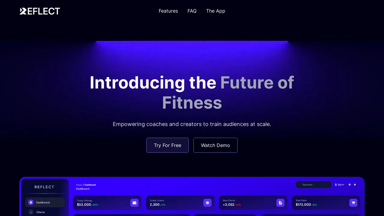 Reflectfit screenshot