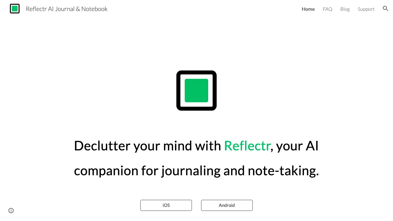 Reflectr screenshot