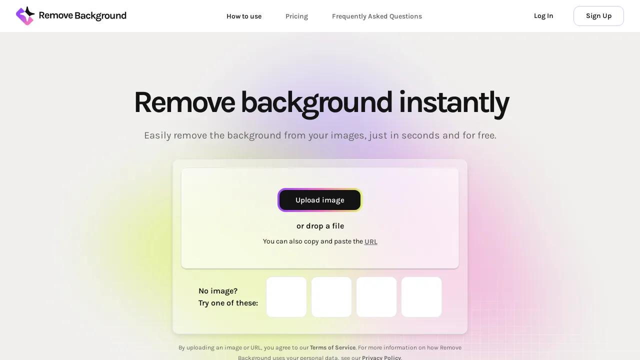 Remove Background screenshot