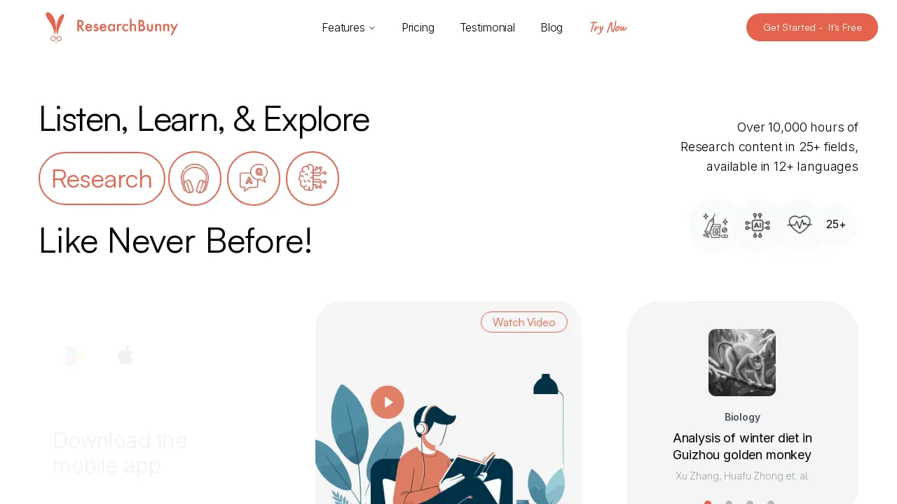 ResearchBunny screenshot