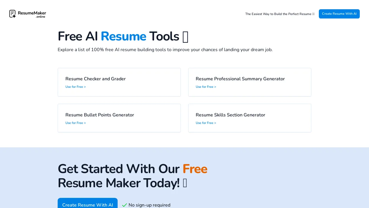 ResumeMaker.Online 4.0 screenshot